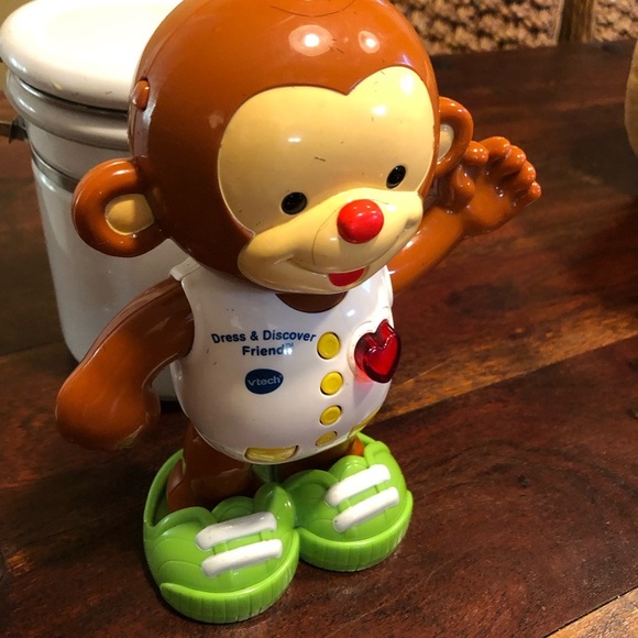 Vtech Dress & Discover Friend Talking Monkey Lights  Sounds Learning Toy Toddler - Picture 3 of 13
